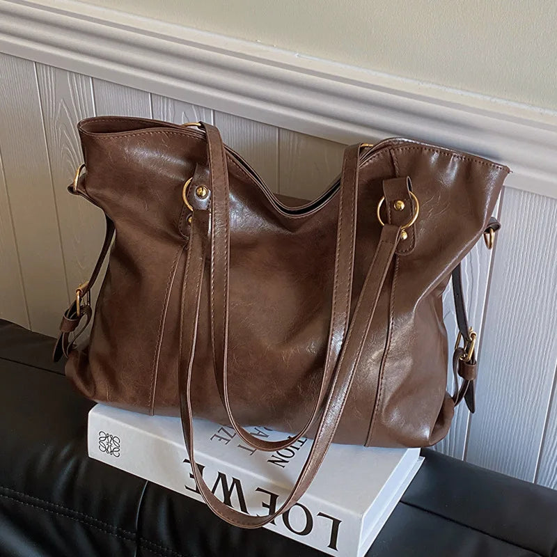 Refined Large Shoulder Bag