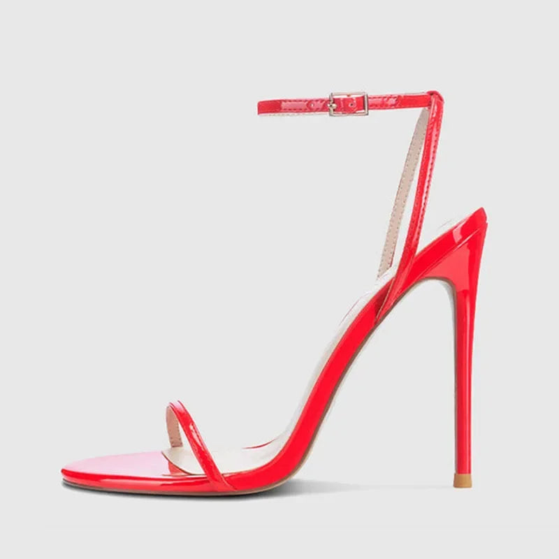 Statement High Stiletto Ankle-Strap Sandals