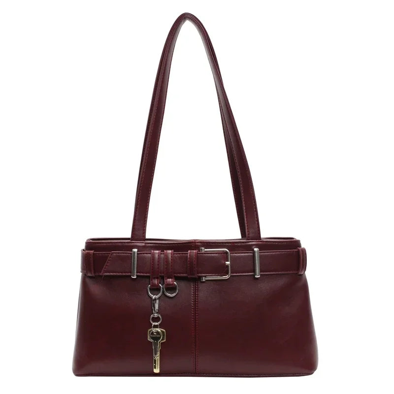 Polished Full-Grain Leather Crossbody