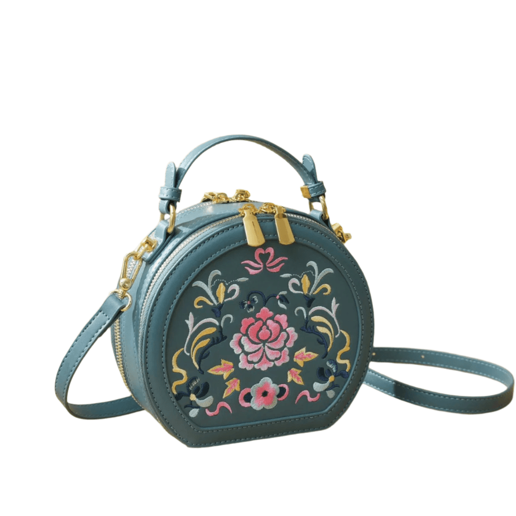 Embroidered Velvet Evening Clutch