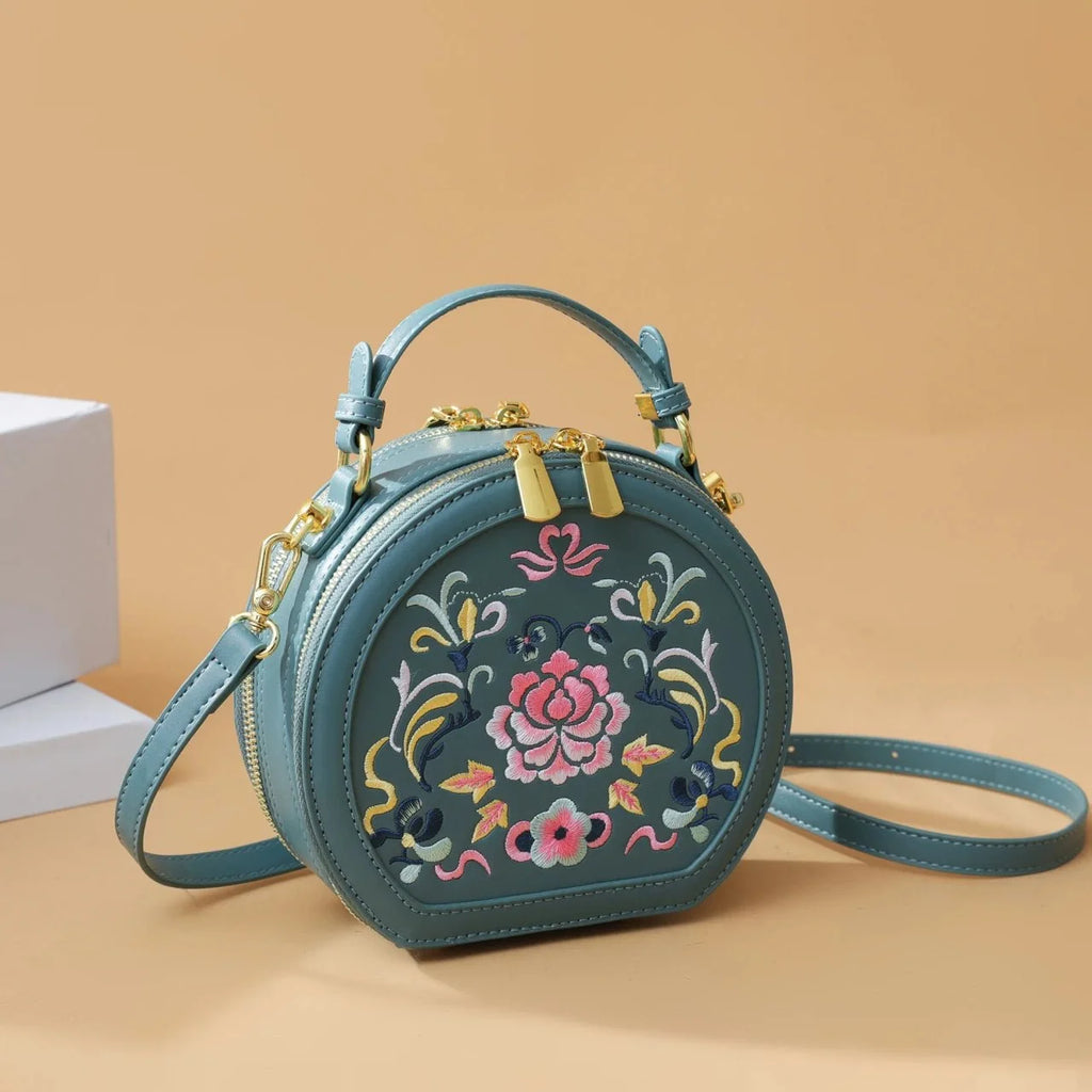 Embroidered Velvet Evening Clutch