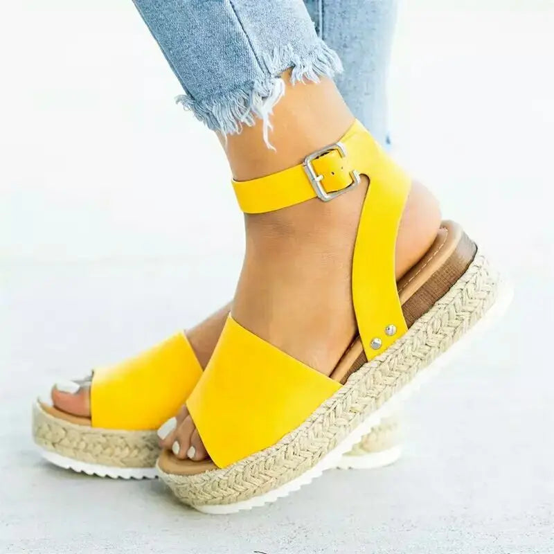 Getaway Suede Rope-Platform Wedges