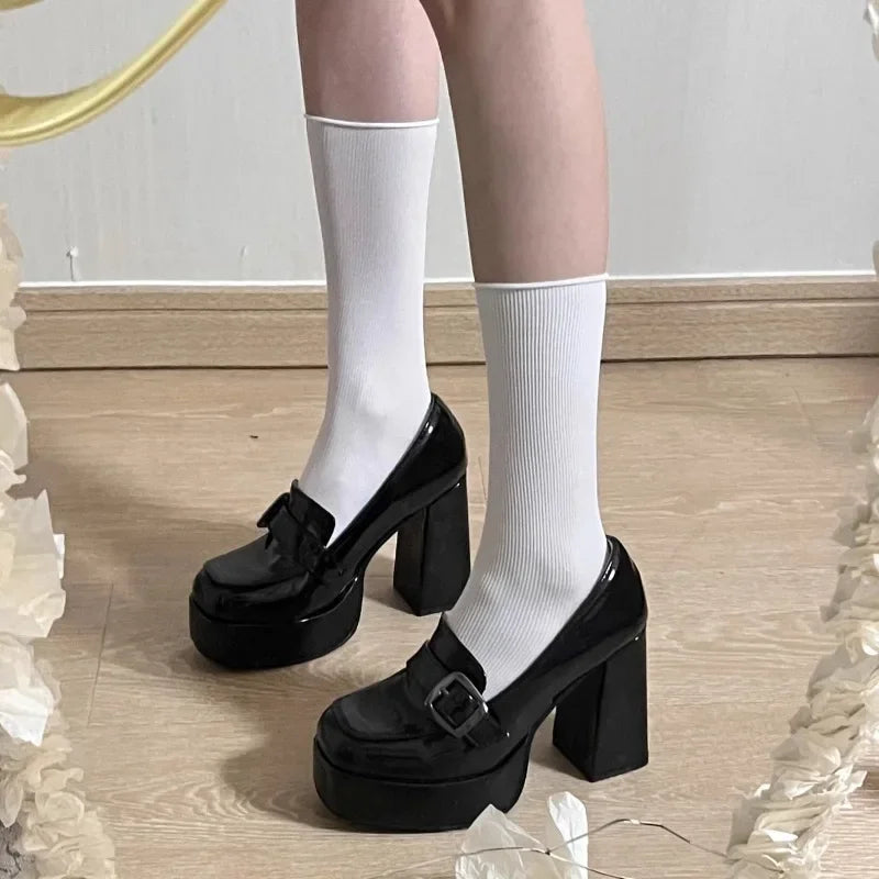 All-Day Solene Black Wedge Loafers