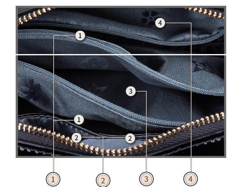 Croc-Effect Purse in Genuine Leather