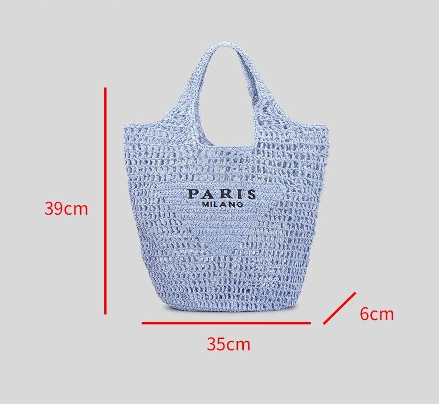 Streamlined Tote Bag in Straw