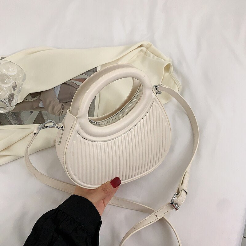Refined Crossbody Bag in PU Leather
