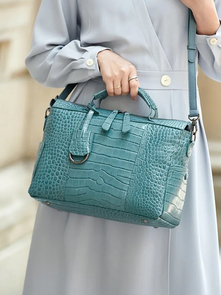 Statement Genuine Leather Messenger Bag