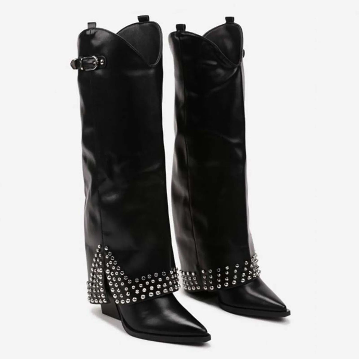 Statement Winnifred Studded Rhinestone Western Boots