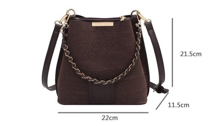 Contemporary Synthetic Leather Shoulder Bag