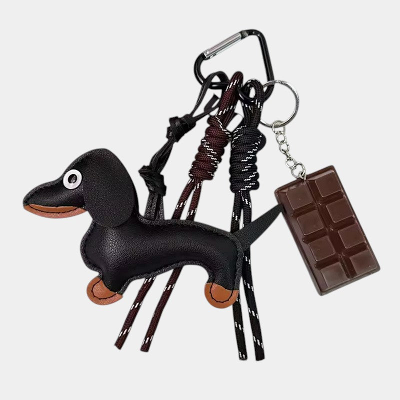 Dachshund Leather Charm