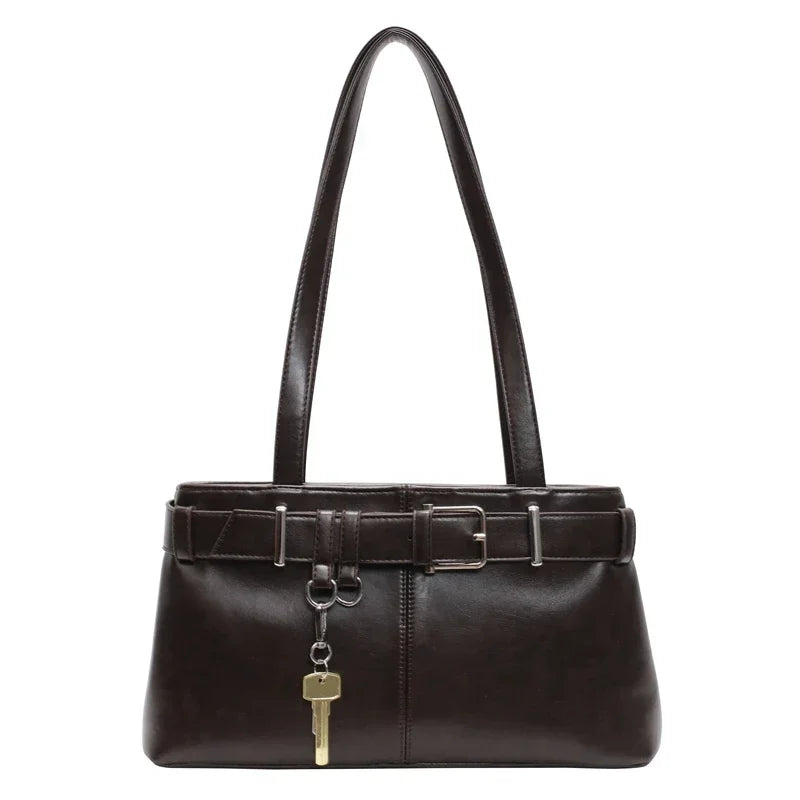 Polished Full-Grain Leather Crossbody