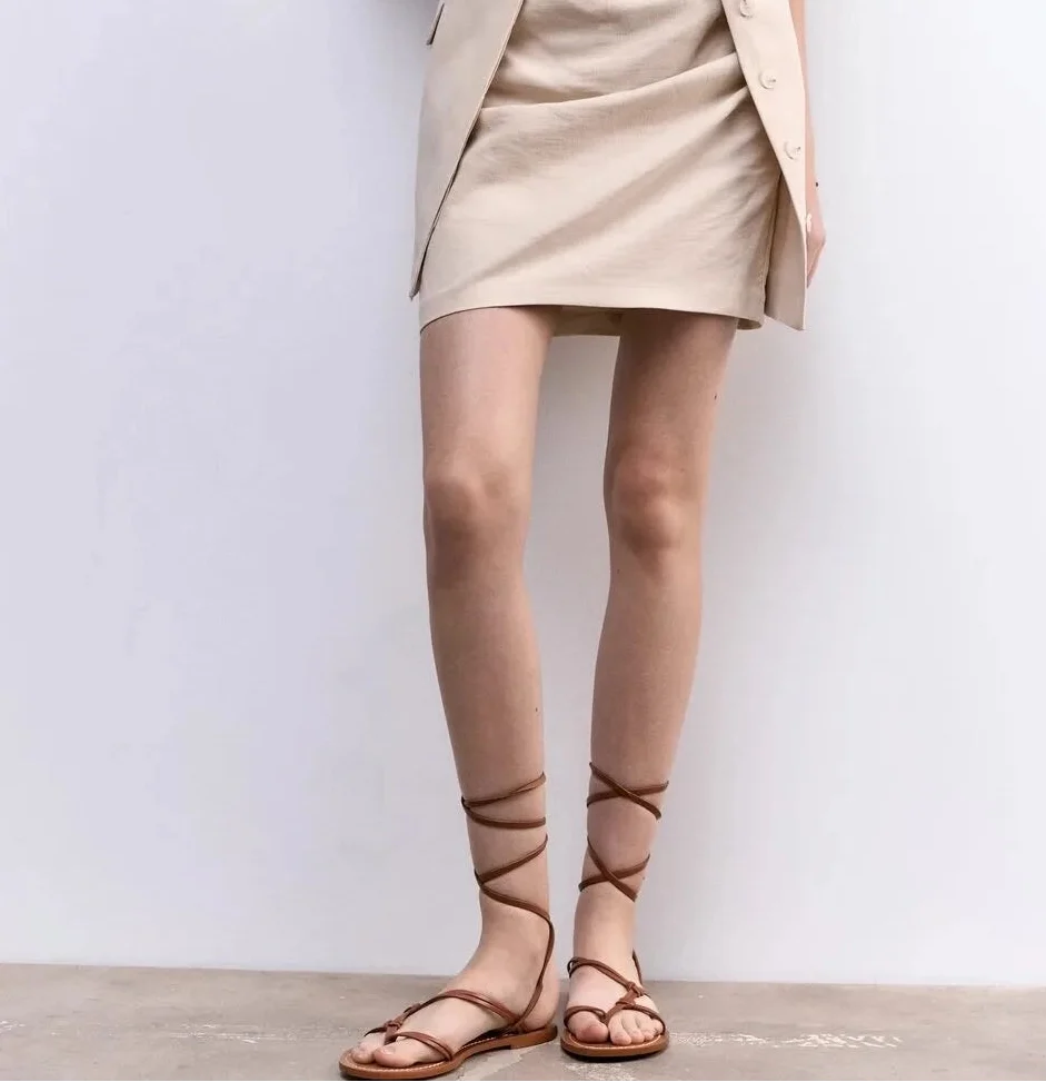 Bold Talia Lace-Up Gladiator Sandals