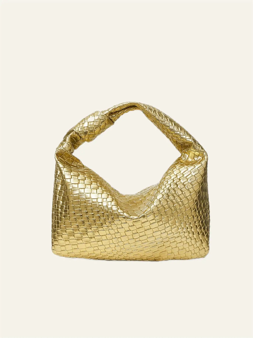 Woven PU Leather Handbag