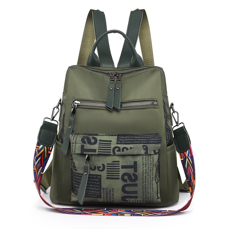 Oxford Cloth Backpack with Smart Detail
