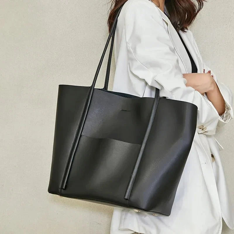 Mini Genuine Leather Tote Bag