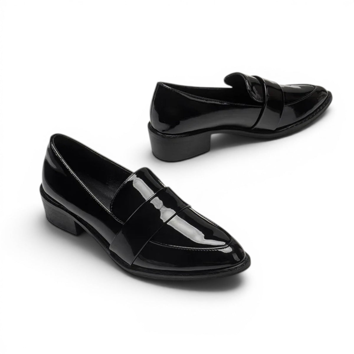 Classic Roswitha British-Inspired Patent Loafers