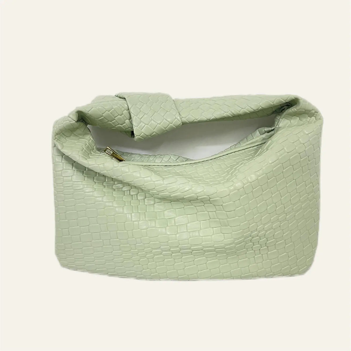 Woven PU Leather Handbag