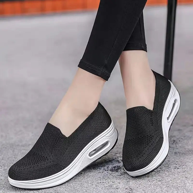 All-Day Priya Wedge Loafers with Air-Cushioned Sole