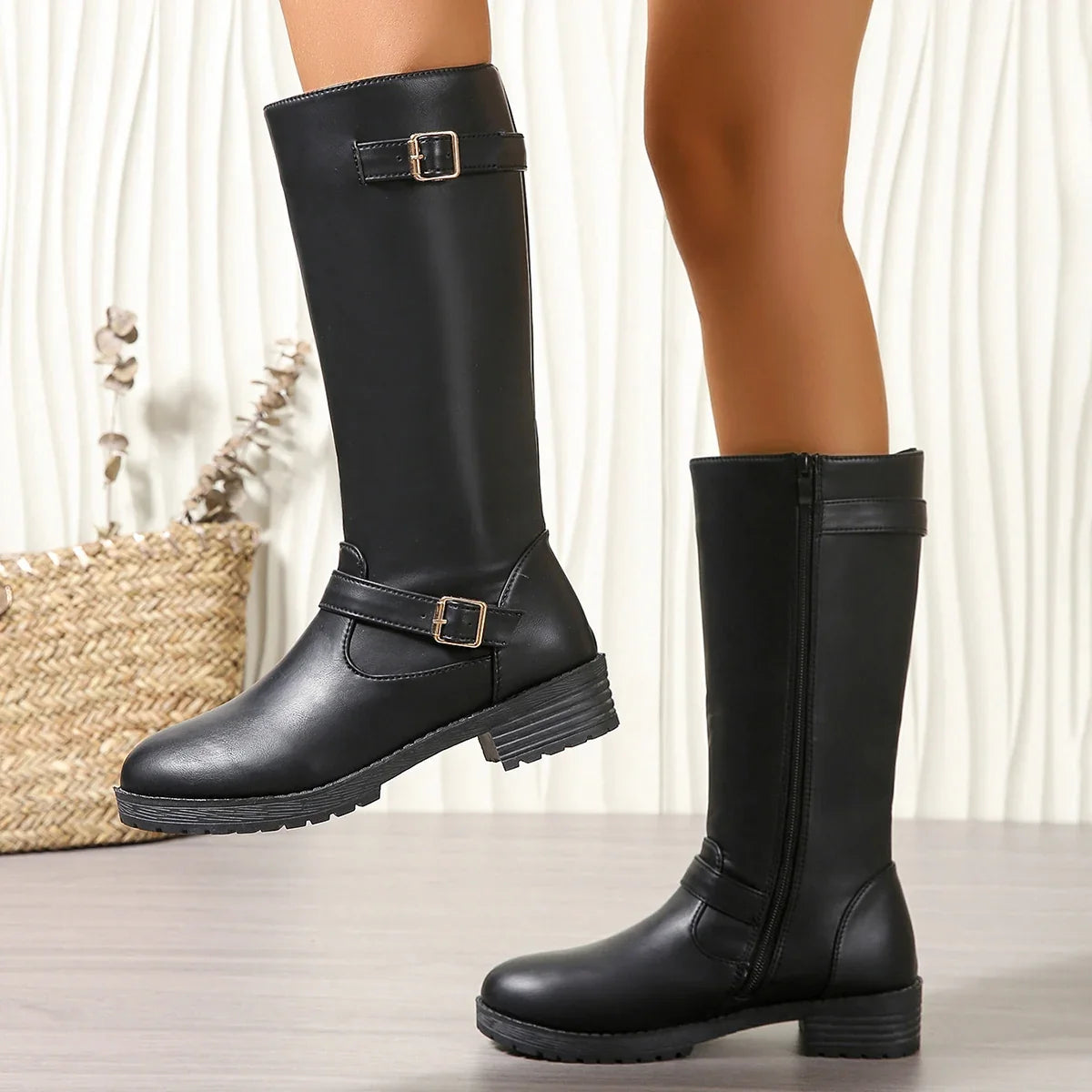 Timeless Undine Mid-Calf Leather Boots