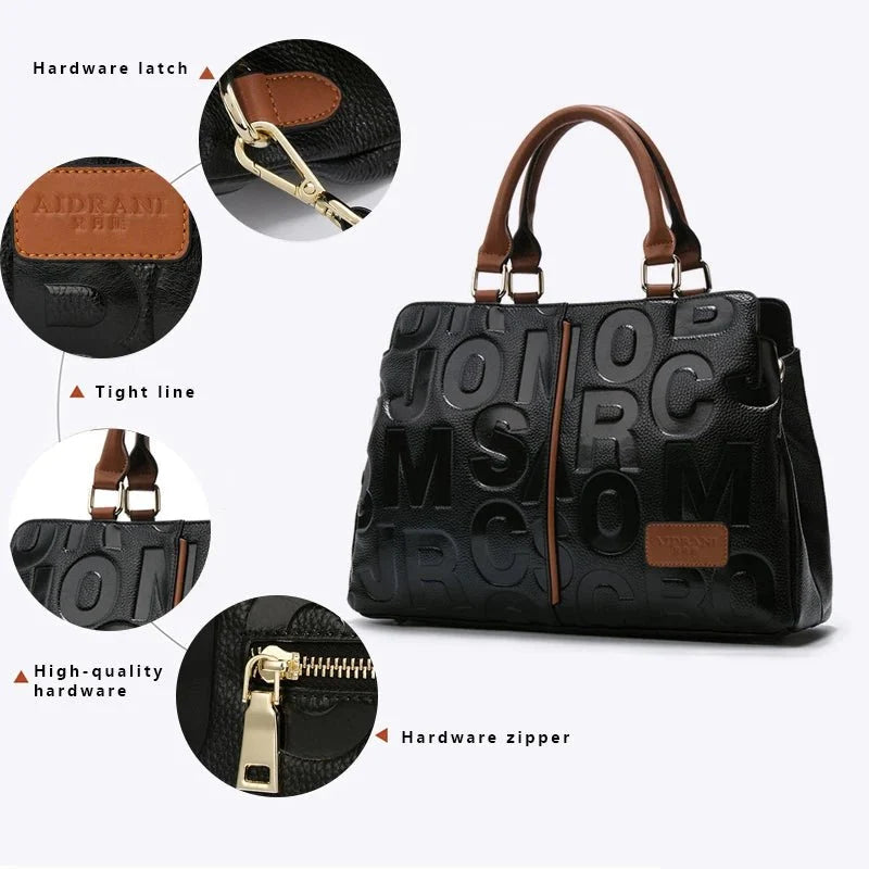 Signature Tote Bag in Genuine Leather