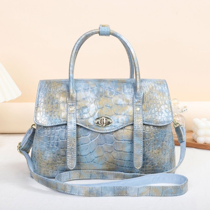 Statement Crossbody Bag in Genuine Leather