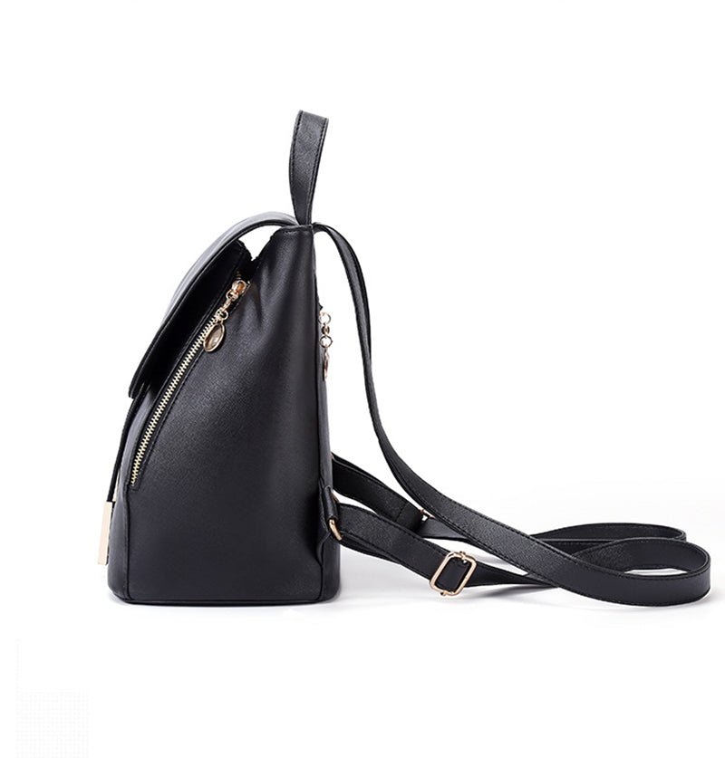 PU Leather Backpack with Everyday Detail