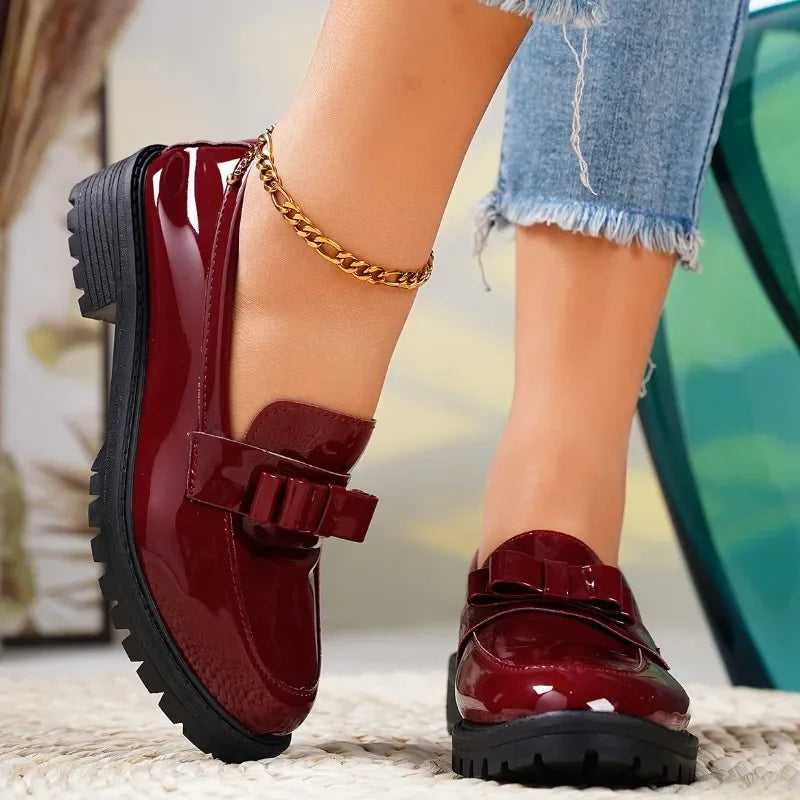 Polished Patent Leather Loafers
