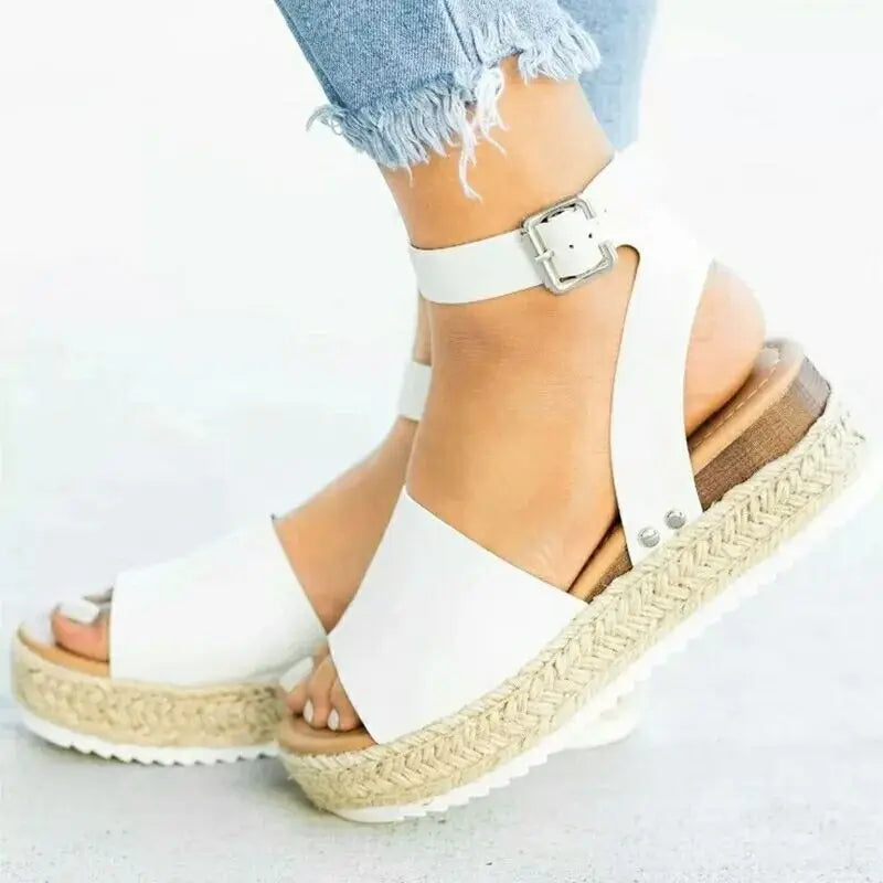 Getaway Suede Rope-Platform Wedges