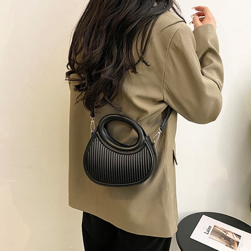 Refined Crossbody Bag in PU Leather