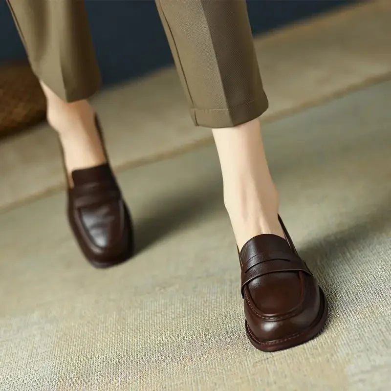Effortless Soft Heeled Loafers
