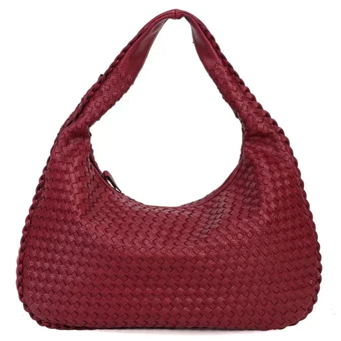Modern Woven Leather Shoulder Bag