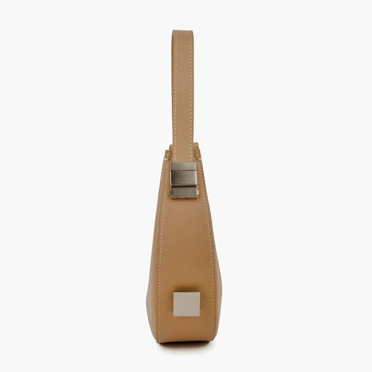 Polished Hobo Bag in Genuine Leather