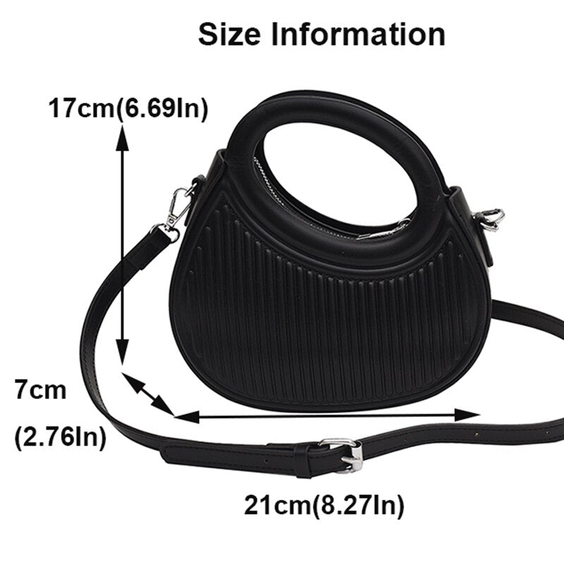 Refined Crossbody Bag in PU Leather