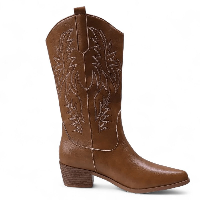 Classic Western Wisteria Ankle Boots