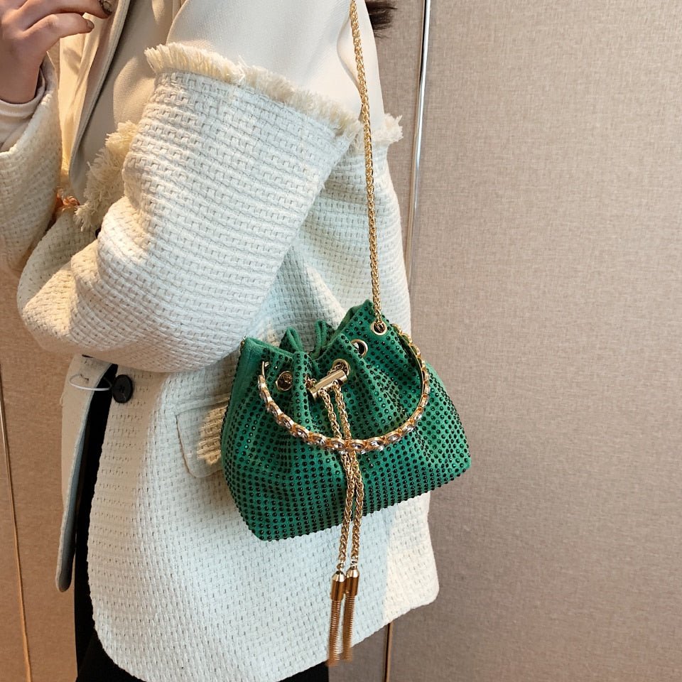 Synthetic Leather Crossbody Bag with Round Detail