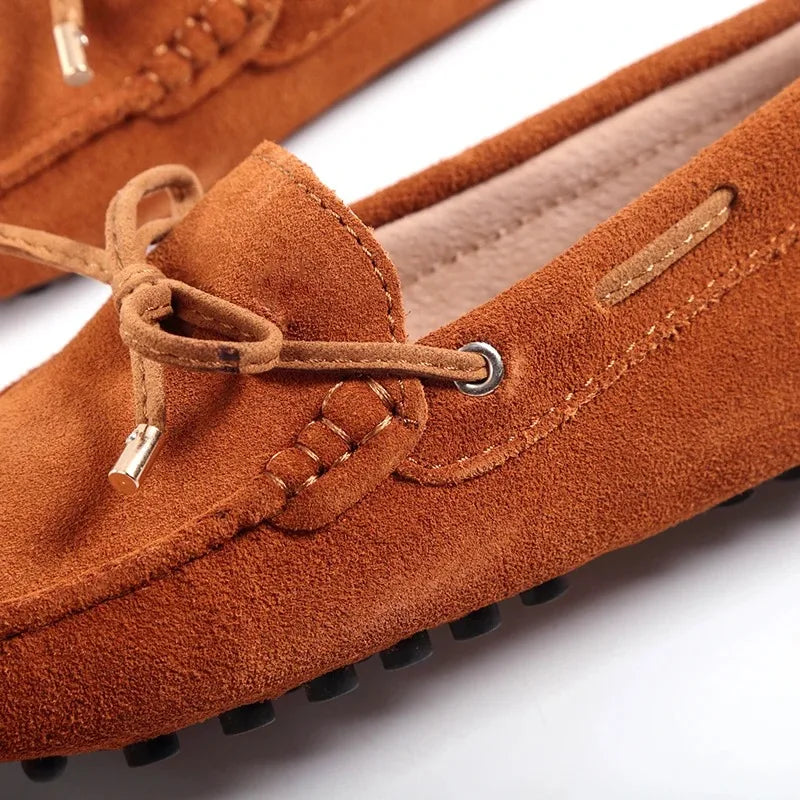 Weekend Lightweight Flat Suede Loafers