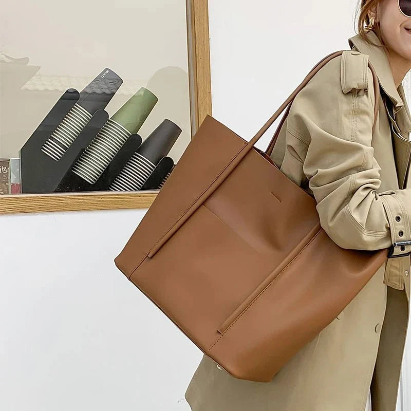 Mini Genuine Leather Tote Bag