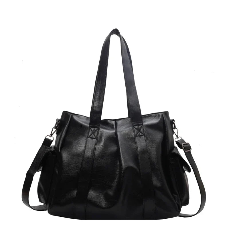 Essential Roomy Leather Shoulder Bag