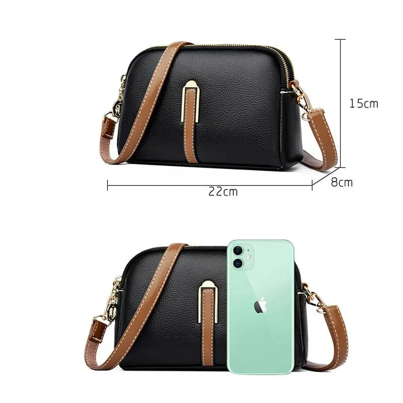 Contemporary Genuine Leather Shoulder Bag