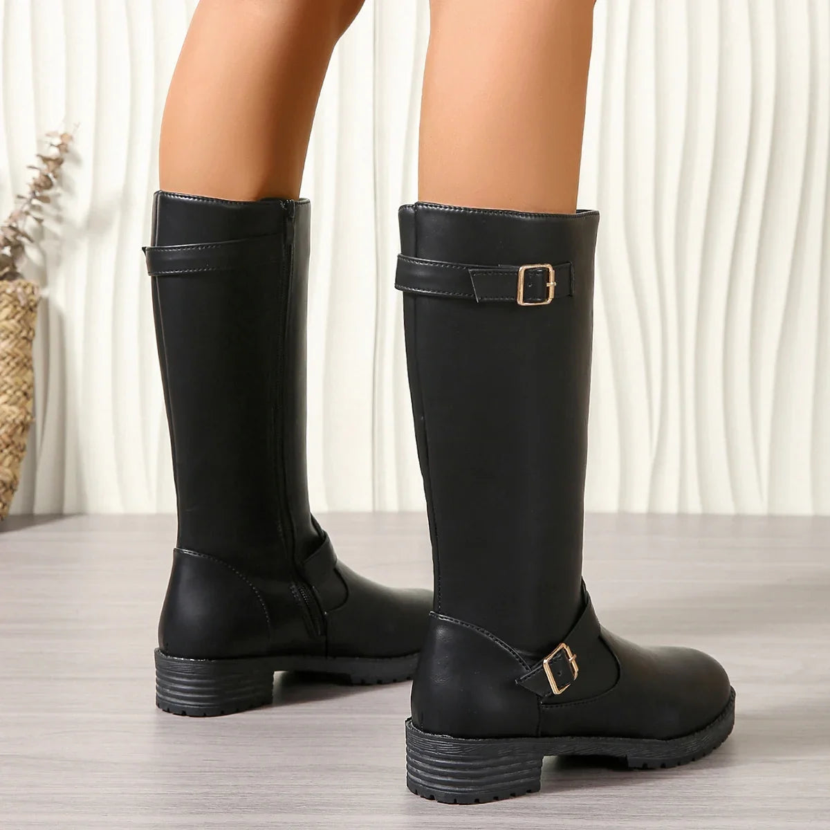 Timeless Undine Mid-Calf Leather Boots