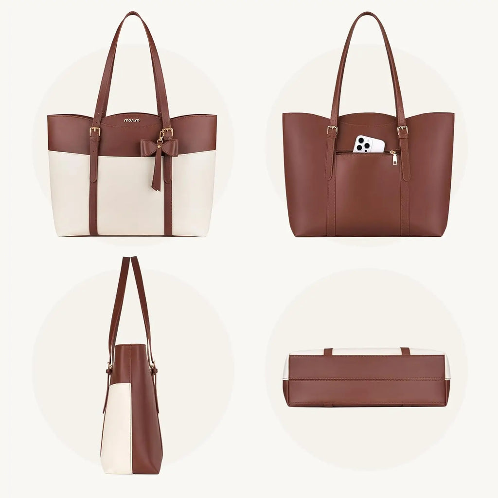 Mini PU Leather Tote Bag