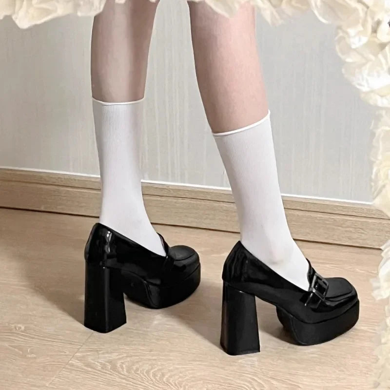 All-Day Solene Black Wedge Loafers