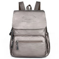 Genuine Leather Backpack with Minimalist Detail