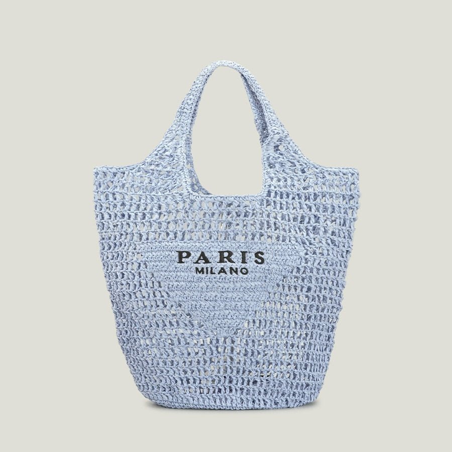 Streamlined Tote Bag in Straw