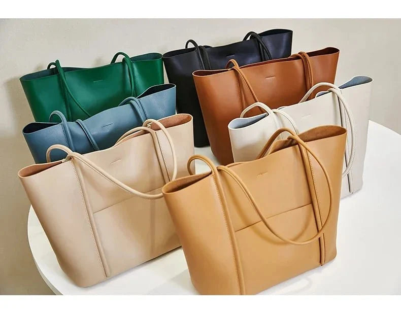 Mini Genuine Leather Tote Bag