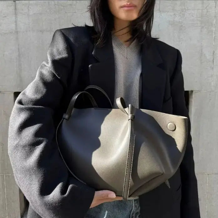 Effortless Smooth Leather Shoulder Bag