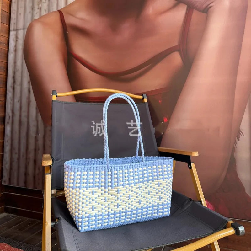 Bold Woven Beach Bag