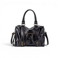 Heritage-Inspired Leather Shoulder Bag