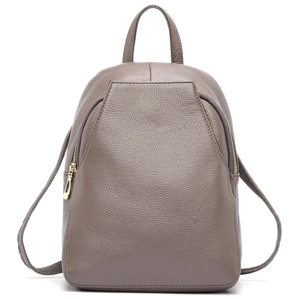 Anti-Theft Backpack in Genuine Leather