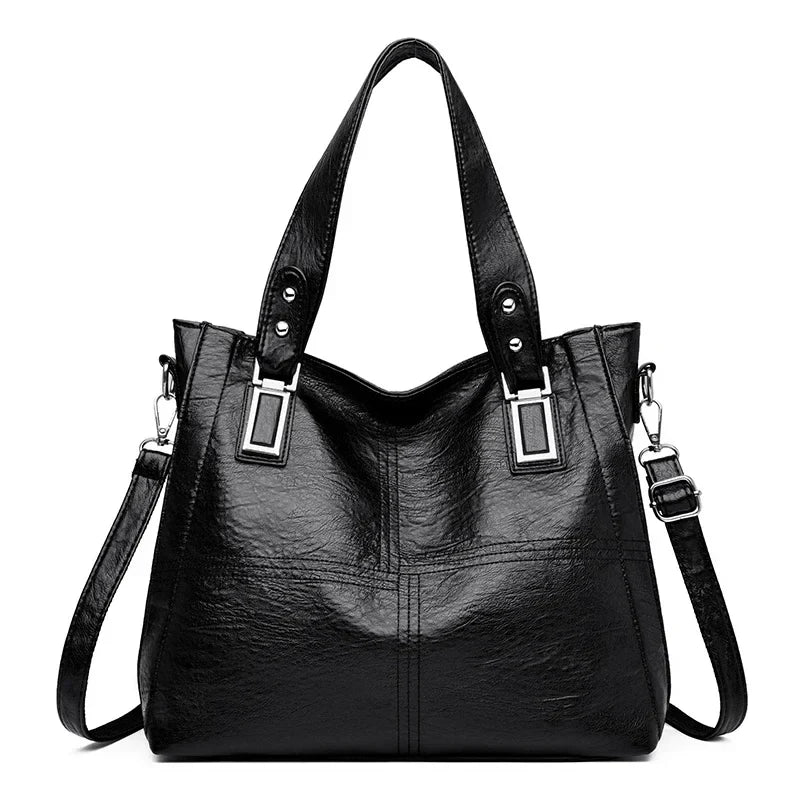 City-Ready Adjustable Leather Crossbody